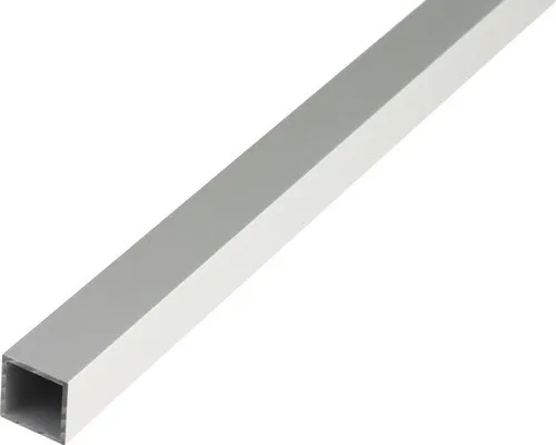 Vierkantrohr Silber eloxiert 25 mm x 25 mm x 2000 mm - Hochwertiges Vierkantrohr aus Aluminium mit silberfarbener Eloxierung. Ideal für vielseitige Anwendungen im Bau und DIY, bietet es hohe Stabilität und ansprechendes Design.