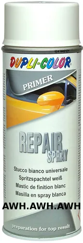 1x400ml Lackspray Spritzspachtel spray Spritzfüller Acryl Füller Autolack weiß