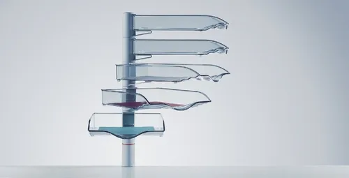 NOVUS Tischaufsatz Schalenset Copyswinger V lichtgrau - Schrankaufsätze mit 360 Grad schwenkbarem Belegefach, Tragkraft 3 kg, ideal für optimale Organisation und Platzersparnis.