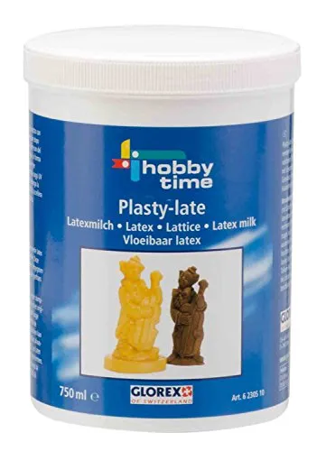 Latexmilch Plasty-late 750 ml - Ideal für kreative Formen - Gießmasse für Anfänger und Fortgeschrittene, perfekt zum Erstellen von Originalformen. Weiße Farbe, 1L = 37,32 EUR, für kreative Projekte.