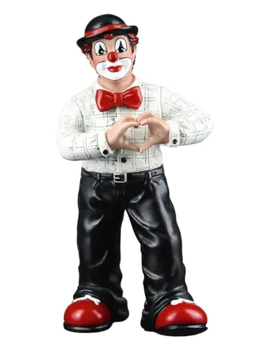 GILDE Gildeclown Deko Figur Clown von Herzen von GILDE
