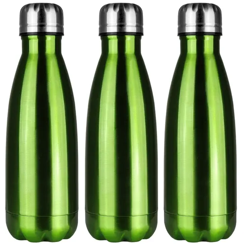 Edelstahl Thermosflasche 3 Set Trinkflasche Isolierflasche Wasserflasche Outdoor