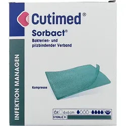 Cutimed Sorbact Kompressen 4x6 cm