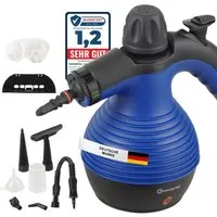 Sommertal Dampfreiniger Handgerät SC350 - Kompakter 1050 W Dampfreiniger mit 350 ml Tank, 110 °C Dampftemperatur und 3 Bar Druck, 100% natürliche Reinigung ohne Chemikalien
