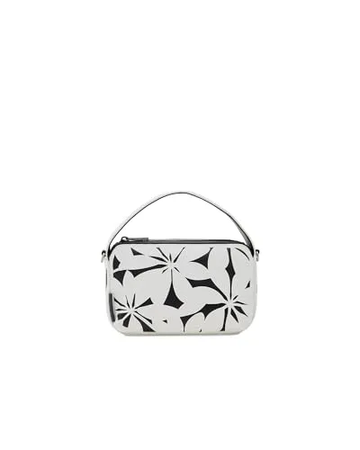Desigual Women's BOLS_Onyx NARBONNE MINI 1001 RAW, White - Stilvolle Umhängetasche - Umhängetaschen mit einzigartigem Design, ideal für modebewusste Frauen, die Akzente setzen möchten.