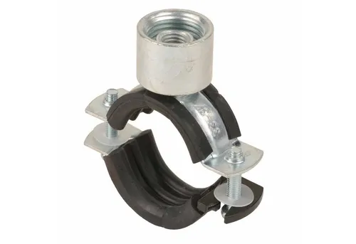 Fixotec Rohrschelle, Schraubrohrschelle mit Schalldämmeinlage