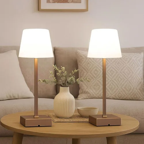 Moderne Beistellleuchte mit Touchdimmer und Akku - Stylische Tischlampe mit dimmbarer LED-Technologie und Farbwechsel-Funktion. Ideal für jedes Zimmer, sorgt für gemütliches Licht und ist kabellos für flexiblen Einsatz.
