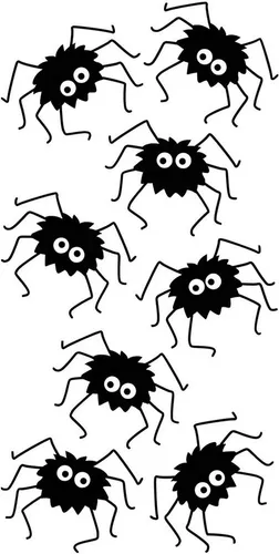 Heyda Sticker HEYDA 203780725 Stick-On's-MixSpinnen 75 x165 cm