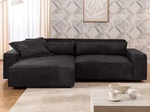 OTTO home Ecksofa KINLEE mit Recamiere - Stylisches Ecksofa in L-Form, Maße B/T/H 251/144/70cm, mit Wellenunterfederung für hohen Sitzkomfort. Ideal für moderne Wohnräume, inklusive dekorativem Zierkissen.