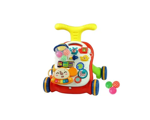 Wisam 2in1 Lauflernhilfe und interaktiver Tisch für Babys