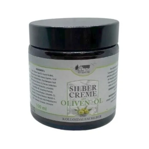 100ml Pullach Hof Silber Creme mit Oliven Öl Feuchtigkeitscreme Hautcreme
