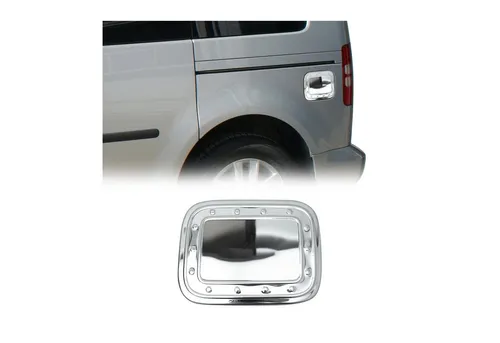 OMAC Tankdeckel Blenden für VW Caddy - Edelstahl Silber Chrom - Tankdeckel & Zubehör mit 100% Passgenauigkeit für VW Caddy, verleiht Ihrem Fahrzeug einen edlen Look und schützt vor Schmutz.