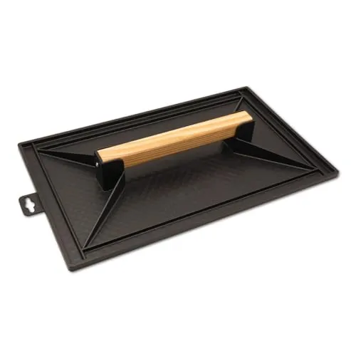 DEWEPRO Reibebrett PS 420x260mm mit Holzgriff - zum Glätten von Putz und Außenputz
