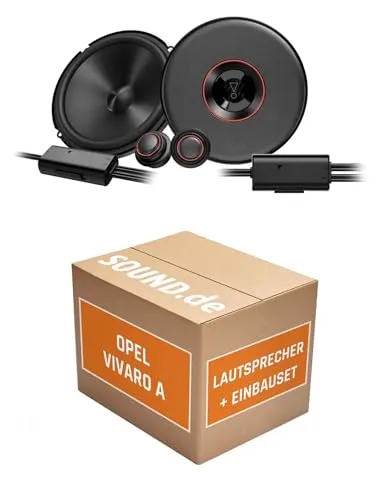 Lautsprecher Boxen Einbaupaket für JBL Club3 64C kompatibel mit Opel Vivaro A vorne | 2X Tief-Mitteltöner 2X Hochtöner