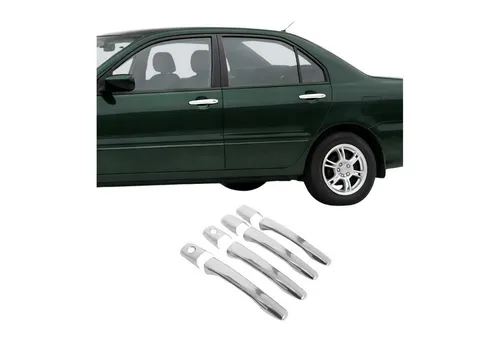 Türgriff Blende für Mitsubishi Lancer 2000-2007 - Edelstahl 4x - Türgriffe für Mitsubishi Lancer 2000-2007, rostbeständig und selbstklebend für einfache Installation, verleihen Ihrem Fahrzeug einen stylischen Look.