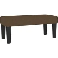 vidaXL Dunkelbraune Polsterbank 70x30x30cm - Sitzbank für Wohnzimmer, Schlafzimmer oder Flur, mit strapazierfähigem, atmungsaktivem Stoff und bequemer Schaumstoffpolsterung für zusätzlichen Sitzkomfort.