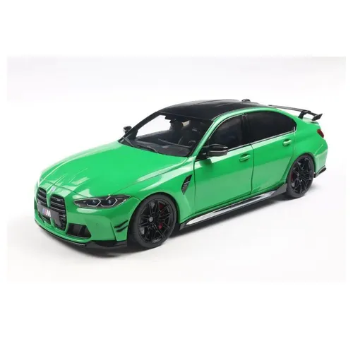 Solido 421186516 - 1:18 BMW M3 (G80) in Signalgrün - Fertiges Modellauto im Maßstab 1:18 aus Metall und Kunststoff. Ideal für Sammler und Fans von Detailtreue und Qualität.
