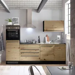 Yourkitchen Küchenblock 260 JAZZ - Komplettlösung für moderne Küchen - Küchenzeilen mit hochwertigem E-Backofen, Dunsthaube und mehr. Stilvolles Design in Eiche Artisan und anthrazit, ideal für eine voll ausgestattete Küche.