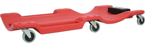 KS-Tools Werkstatt-Rollbrett 500.8090 - 360° drehbar, bis 120kg - Werkstatteinrichtung mit ergonomischer Liegefläche zur Vermeidung von Rückenschmerzen, ausgestattet mit 6 geräuscharmen Lenkrollen für maximale Flexibilität und Bewegungsfreiheit.