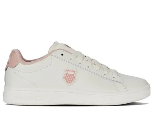 K-Swiss COURT SHIELD II Damen Sneakers - Beige Sportlich & Bequem - Sneaker für Damen in Beige, ideal für Freizeit und Sport. Atmungsaktives Design mit Komfort-Schaumstoffsohle für ein angenehmes Tragegefühl.