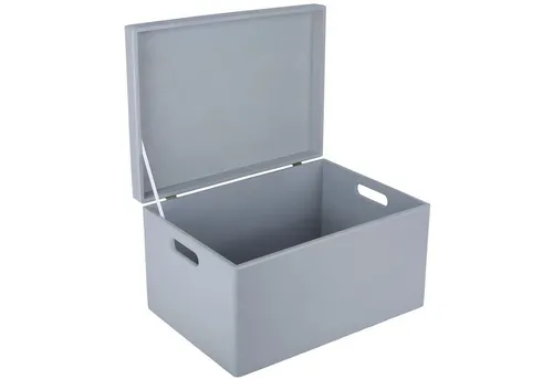 Creative Deco Holzkiste XXL mit Deckel - Aufbewahrungsbox für Babyerinnerungen, aus hochwertigem Holz, mit praktischen Griffen und Scharnieren, ideal zum sicheren Verstauen von Schätzen.