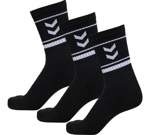 hummel Sportsocken hmlSTRIPE Crew schwarz - 3 Paar