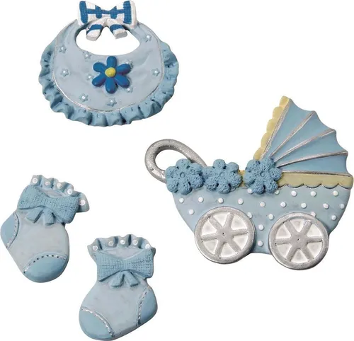 Knorr Prandell Hängedekoration KNORR prandell 216930197 Dekostreu Baby 2 - 4,5 cm blau