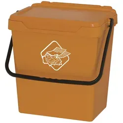 30L gelber Polypropylen-Eimer – ArtPlast - Sonstige Reinigungsgeräte, praktischer Mülleimer mit einfacher Beutelplatzierung und leicht zu reinigenden Materialien.