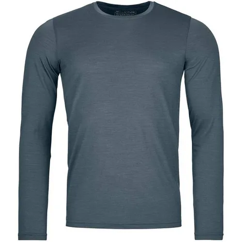 Ortovox 150 Cool Clean L/S Merinoshirt Gr M blau - Vielseitiges Merinoshirt für Outdoor-Aktivitäten in Blau, Größe M. Mulesing-frei und mit Stretch für optimalen Komfort. Ideal für Wandern und Alpinklettern. Entdecken Sie weitere Angebote von Ortovox!