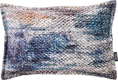 done.® Dekokissen Glam Colour - Melierte Kissenhülle mit Reißverschluss - Stylische Kissenhülle aus mehrfarbigem Samt mit Metallic-Effekt, ideal für ein glamouröses Wohnambiente. Handgefertigt und wunderbar weich für maximalen Komfort.