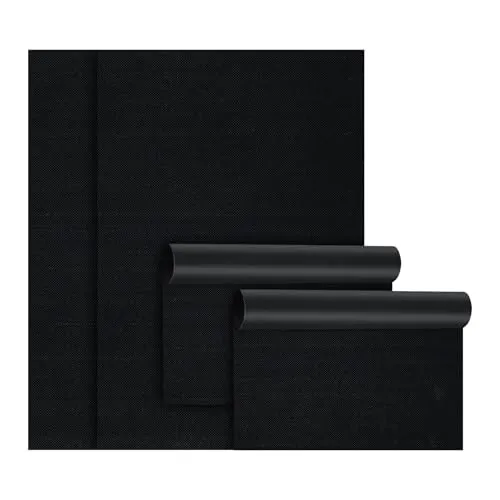 BBQ Grillmatten für Gasgrill, 4er-Set Grillfolie, 40×33/60 cm, Antihaft Dauerbackfolie für Backblech, Wiederverwendbar Backpapier, BPA-/PFOA-frei, Backofenmatte aus Teflon für Boden Hitzebeständig