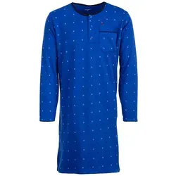Henry Terre Nachthemd Thermo Nachthemd - Wave blau XL