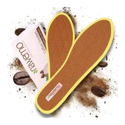 Nawemo Einlegesohlen Nawemo® Kaffeesatz-Sohlen, Atmungsaktiv gegen Schweißfüße - 1 Paar 45