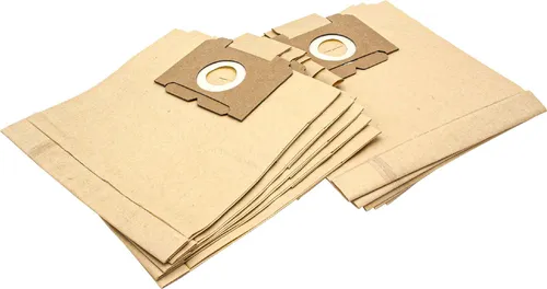 vhbw 10x Staubbeutel kompatibel mit AEG Electrolux AE 4585 / AE4585, AE 4550 - 4598 Ergo Essence Staubsauger - 23,5cm x 23cm Sandfarben