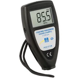 PCE Schichtdickenmessgerät CT 28 - Präzise Messung bis 1250 µm - Prüfwerkzeuge & Messwerkzeuge mit einfacher 1-Tasten-Bedienung und federnd gelagertem Messkopf für präzise Messungen an Rundungen.