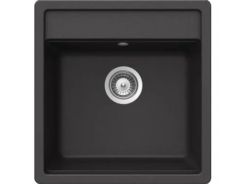 SCHOCK Küchenspüle Nemo N-100S in Onyx - Sanitäranlagen & Zubehör: Robuste Granitspüle aus pflegeleichtem Cristalite, hitzebeständig und ideal für 50 cm Unterschränke, mit geräumigem Becken für mehr Komfort.