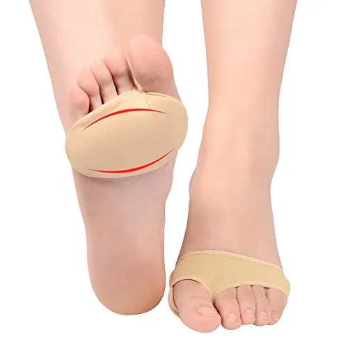 Soumit Mittelfußpolster Metatarsal Pad - Fußpolster zur Schmerz- und Druckentlastung, aus weichem, atmungsaktivem Lycra-Gewebe für optimalen Komfort und Schutz vor Fußbeschwerden.