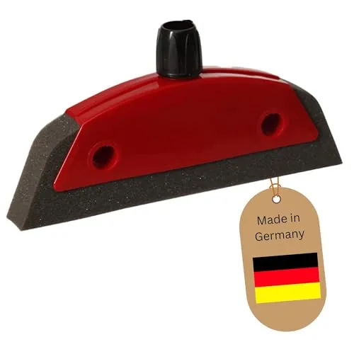 Novaliv Schaumstoffbesen mit Abzieher Besenkopf Gummi Friseurbesen Schwarz Noppenbesen Hundehaarentferner Broom Parkett Besen für Drinnen Teppichbesen Bodenabzieher Haushaltsbesen Wunderbesen