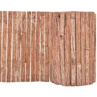 vidaXL Rasenkante Rinde 1000x50cm - Dekorative Beetumrandung für Ihren Garten - Hochwertiger Rindenzaun für eine natürliche Gartenabgrenzung, flexibel einsetzbar und verleiht rustikalen Charme. Ideal zur Abtrennung von Beeten oder Wegen.