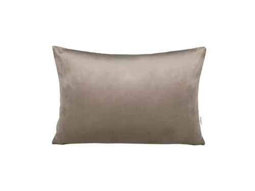 beties - Samt&Sonders-Serie - Kissenhülle ca. 25x35 cm; aus deutschem Unternehmen in hochwertiger Qualität, Farbe: Taupe