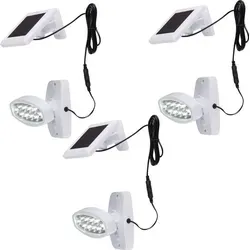3er Set LED Wandleuchten mit Bewegungsmelder