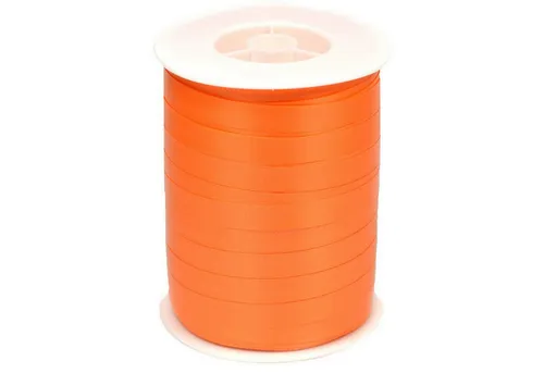 Star Dekoband, Geschenkband Ringelband 10mm x 250m Rolle Orange