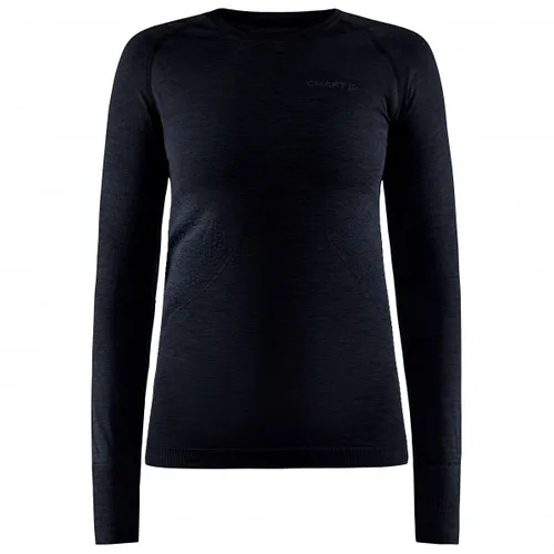 Craft Core Dry Active Comfort Langarmshirt für Damen - Schwarz - Größe L - Funktionsunterwäsche für Damen, atmungsaktiv und feuchtigkeitsregulierend, ideal für sportliche Aktivitäten und Freizeit.