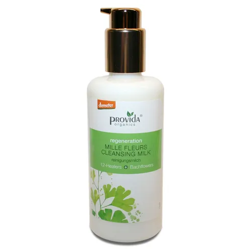 Provida Mille Fleurs Cleansing Milk 150 ml - Feuchtigkeitscreme für anspruchsvolle Haut, mit natürlichen Inhaltsstoffen und Demeter-Qualität für eine sanfte Reinigung und Erfrischung.