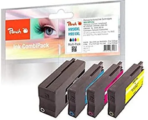 Peach Patrone HP NR.950/951XL MultiPackPlus - Druckerpatronen für hochwertige Ausdrucke, kompatibel und kostensparend im praktischen MultiPack.