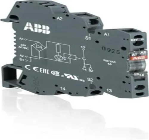 ABB OBROC2000-24VDC Optokoppler R600 - Zuverlässiger Optokoppler für die industrielle Automatisierung, bietet galvanische Trennung und schützt SPS vor Überspannungen. Ideal für präzise Signalübertragung.