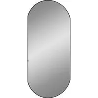Produktbild vidaXL Wandspiegel Schwarz 90x40 cm Oval