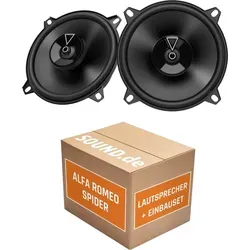 JUST SOUND JBL Club3 54F Lautsprecher Einbauset für Alfa Romeo Spider (2006-2010) - Komplettset für den Austausch der Lautsprecher in Ihrem Alfa Romeo Spider (2006-2010) mit JBL Club3 54F. Schneller Einbau dank Adapterringen und -steckern. Genießen Sie klaren Sound und einfache Installation!
