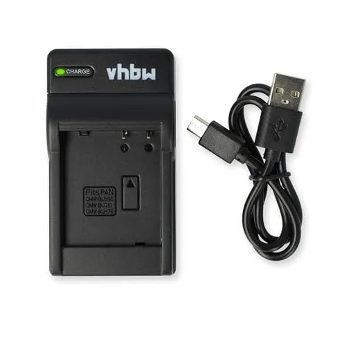vhbw USB Ladegerät kompatibel mit Tevion Z1400 Kamera Camcorder/Akku - Ladeschale, Ladeanzeige, 4,2 V