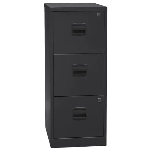 BISLEY Home PFA 3 Hängeregistraturschrank schwarz - Diverse S – Ordnen Sie Ihre Unterlagen sicher und stilvoll mit dem BISLEY Home PFA 3 Hängeregistraturschrank, der über ein Schloss für zusätzlichen Schutz verfügt.